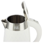 Чайник электрический Homestar HS-1021, 1500 Вт, 1.7 л, нержавейка+пластик, белый, двойной корпус, фото5