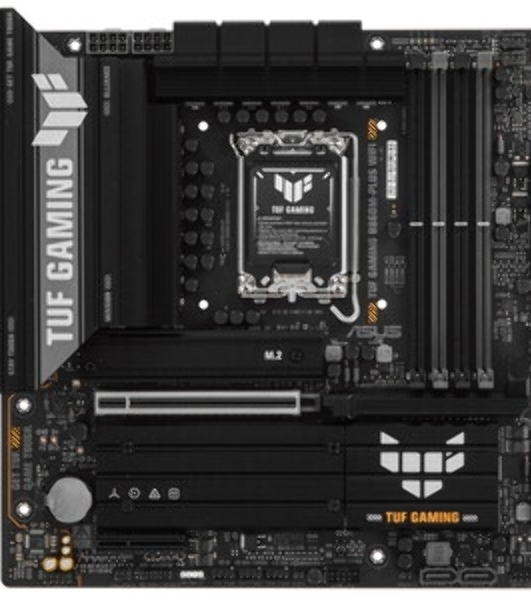 Материнская плата ASUS TUF GAMING B860M-PLUS, LGA 1851, Intel B860, 4xDDR5, 4xSATA, 3xM.2, 1xPCIe 5.0 x16, 1xPCIe x4, 1xUSB-C, 4xUSB-A 3.2 Gen 1, 2xUSB-A 3.2 Gen 2, 1xHDMI, 1xDP, 1x2.5Gb LAN, 7.1, mATX