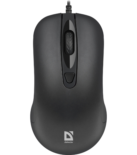 Мышь проводная Defender Classic MB-230 черный, 1600 dpi, USB, кнопки - 4