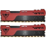 Оперативная память Patriot Viper Elite II, DDR4, 32GB (1x32 GB), 3600 MHz, CL20, DIMM, радиатор, красный, черный, фото 1