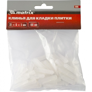 Клинья Matrix, 30х6х5мм, для кладки плитки, 100 шт.