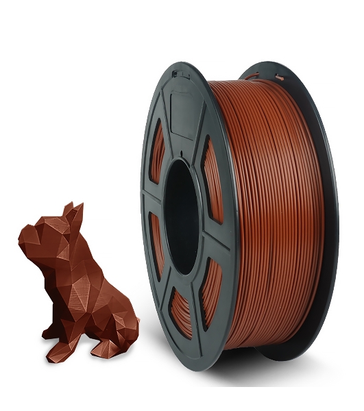Филамент NVPrint PLA+ Chocolate для 3D печати диаметр 1.75мм длина 330 метров масса 1 кг