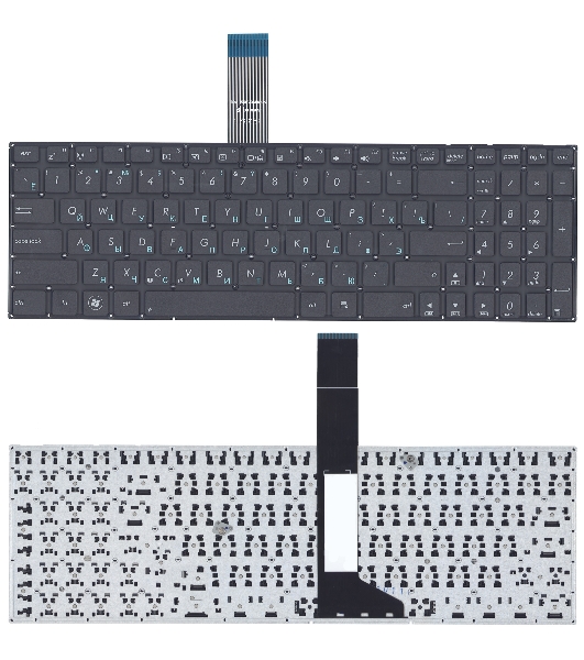 Клавиатура для ноутбука Asus X501A X501U X550 черная плоский Enter
