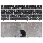 Клавиатура для ноутбука Lenovo IdeaPad Z360 черная с серебристой рамкой, фото4