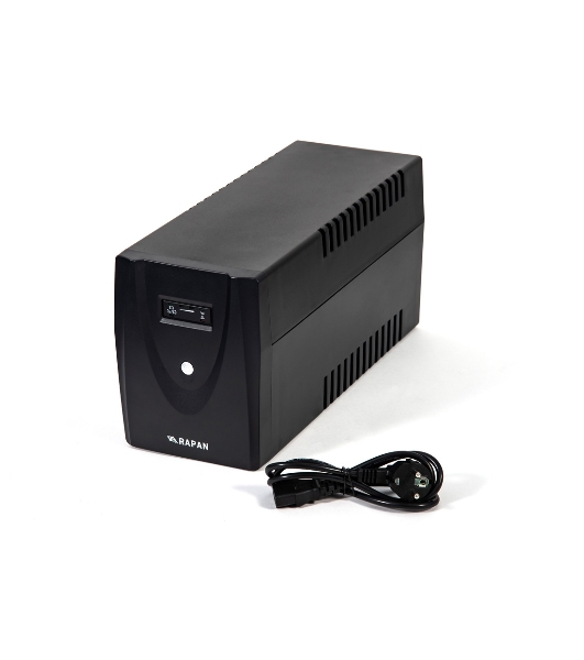 Источник бесперебойного питания RAPAN-UPS 1500 220В 1500В.А/900Вт меандр с АКБ 2х7А.ч интерактивный Бастион 736