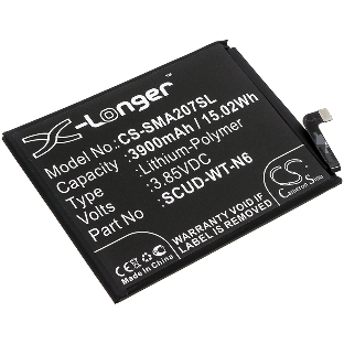 Аккумулятор CameronSino CS-SMA107SL SCUD-WT-N6 для Samsung Galaxy A10s, Galaxy A20s 3.85V, 3900mAh, 15.02Wh