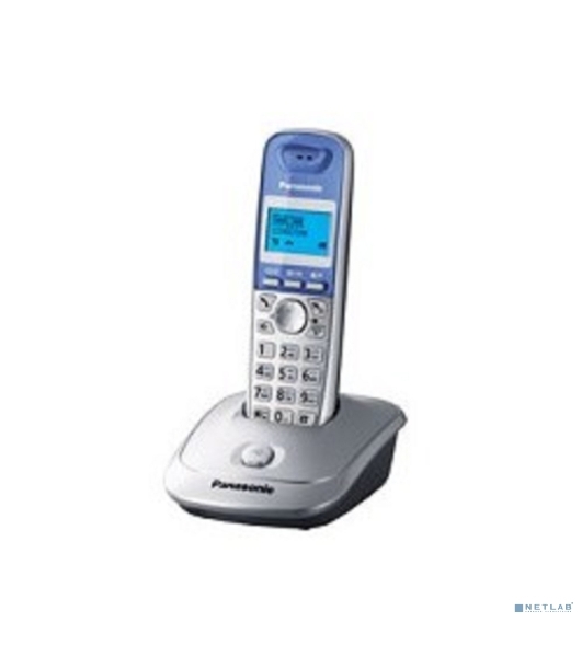 Телефон беспроводной (DECT) Panasonic KX-TG2511RUS (серебристый) АОН, Caller ID,спикерфон на трубке,переход в Эко режим одним нажатием
