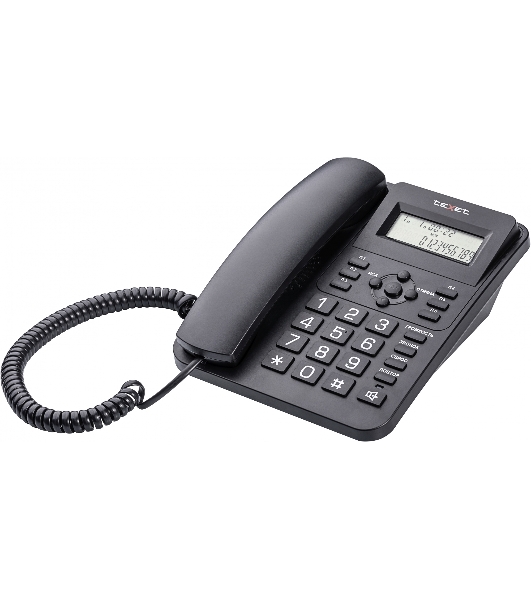 Телефон проводной teXet TX-264 черный