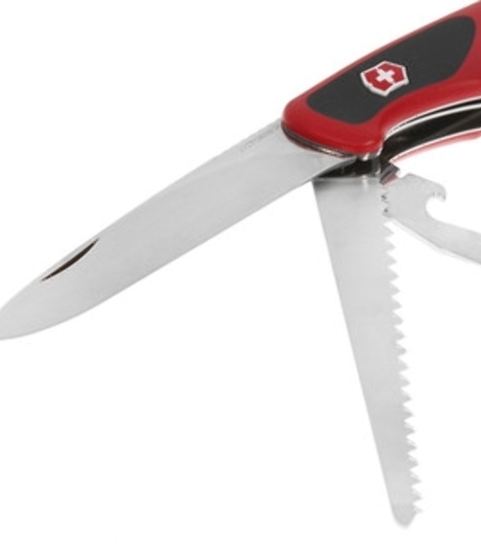 Нож перочинный Victorinox RangerGrip 55 (0.9563.C) 130мм 12функций красный/черный карт.коробка