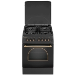Плита комбинированная Kraft KF-FSK6402EBL, конфорок 4 шт, духовка электрическая, 60 см x 87 см x 63 см, фото2