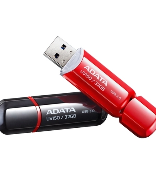 Флешка USB ADATA UV150 (AUV150-32G-RBK), 32Gb, USB 3.0, R/W 100/30, черный