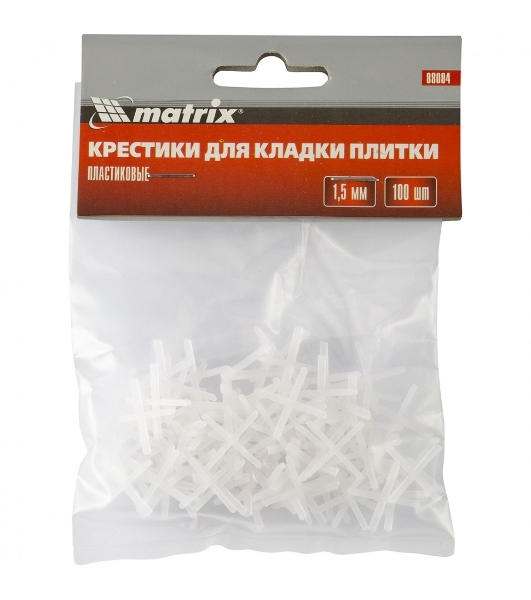 Крестики Matrix, 1,5 мм, для кладки плитки, 100 шт.