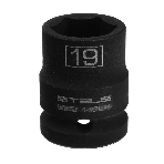Головка ударная шестигранная Stels 19 мм, 1/2', CrMo, фото3