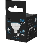 Лампа светодиодная Gauss 101505305 5Вт цок.: GU5.3 рефлек. 220B 6500K св. свеч. бел. хол. (упак.: 10 шт), фото5