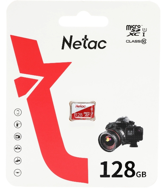 Флеш карта microSDHC 128Gb Netac P500 ECO NT02P500ECO-128G-S (без SD адаптера)