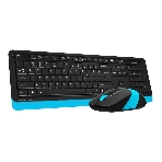 Комплект клавиатура+мышь A4Tech FStyler FG1010 беспроводной, USB, 2000 DPI, чёрный/синий, фото14