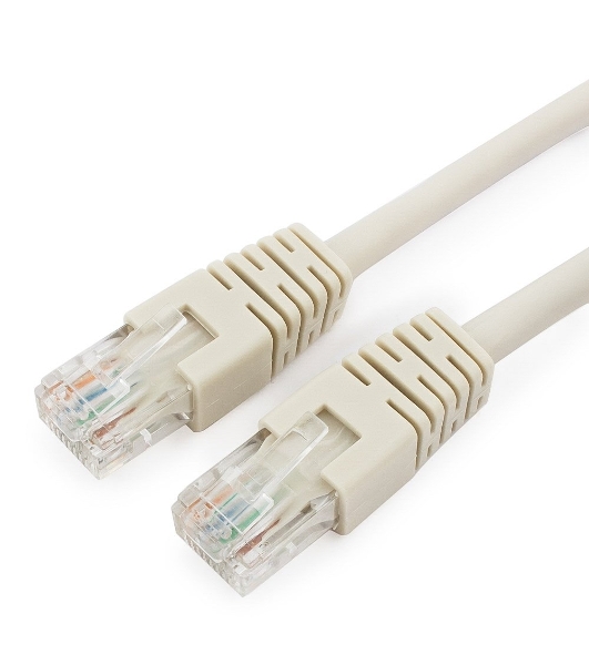 Патч-корд UTP Cablexpert cat.6, 5м, литой, многожильный, серый