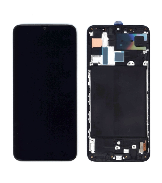 Дисплей для Samsung Galaxy A70 SM-A705F в сборе с тачскрином и рамкой (TFT) черный
