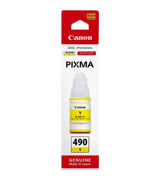 Чернила Canon GI-490Y 0666C001 желтый для Canon Pixma G1400/2400/3400 (70мл)