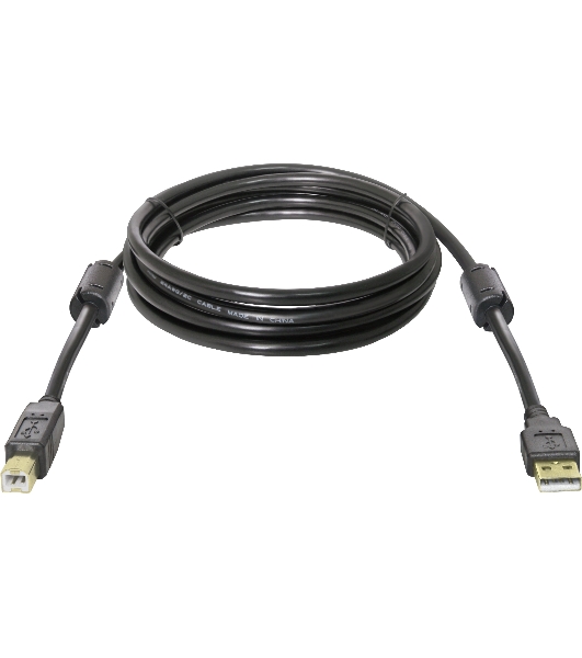 Кабель Defender USB04-10 PROКабель USB 2.0 для соед. 3.0м AM/BM, зол.конт, 2фер.фил.