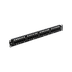 Патч-панель Rexant 19', 1U, 24 порта RJ-45, категория 5e, UTP неэкранированная, черная, фото 1