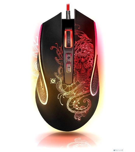 Мышь проводная Defender Venom GM-640L черный, 3200 dpi, USB, кнопки - 8