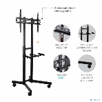 Подставка для телевизора Arm Media PT-STAND-7 черный 32'-80' макс.50кг напольный фиксированный, фото7