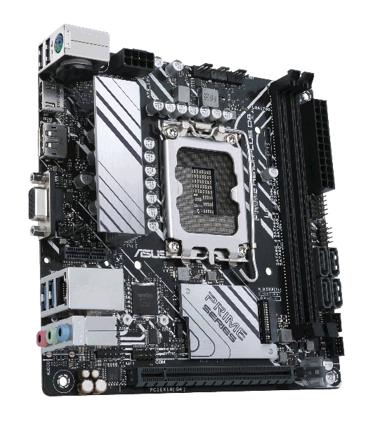 Материнская плата ASUS PRIME H610I-PLUS D4-CSM, LGA 1700, Intel H610, 2xDDR4, 4xSATA, 1xM.2 PCIe 3.0 x4, 1xPCIe 4.0 x16, 1xHDMI, 1xDP, 1xVGA, 2xUSB-A 3.2 Gen 1, 2xUSB-A 2.0, 1x 1Gb LAN, 3x3.5 мм, 7.1, Mini-ITX