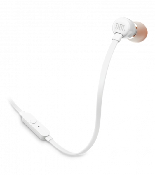 Проводные наушники JBL Tune 110 белый, внутриканальные, Jack 3.5 мм