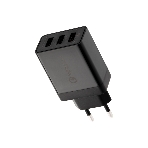 Сетевое зарядное устройство-переходник Rexant 3xUSB адаптер, 30W черный, фото 1