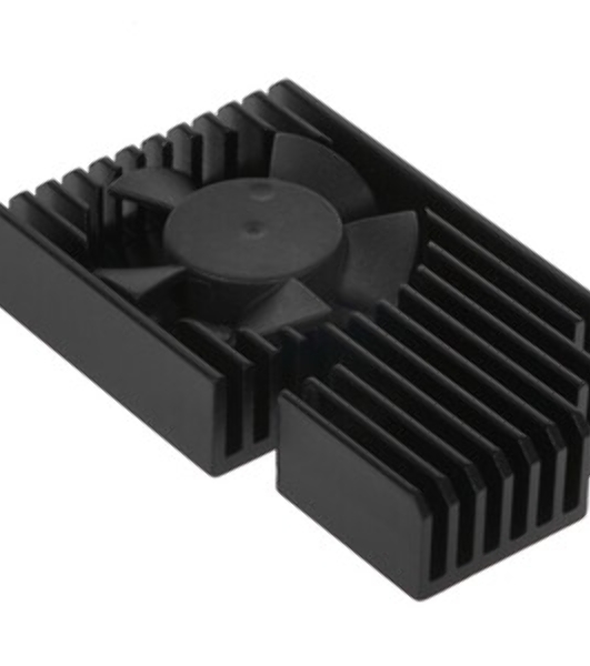 Кулер с радиатором QUMO, Raspberry Pi 4, черный (RS019)
