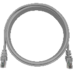 Патч-корд NTSS NTSS-PC-UTP-RJ45-6-0.5-LSZH-GY NTSS-PC-UTP-RJ45-6-0.5-LSZH UTP RJ-45 вил.-вилка RJ-45 кат.6 0.5м серый LSZH (уп.:1шт) 24AWG, фото 1