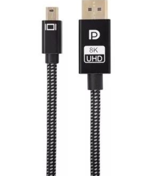 Кабель 1.4V Mini DisplayPort M <--> DisplayPort M 1,8м 4K@120HZ 8K@60HZ Telecom (TA683M-1.8M)
