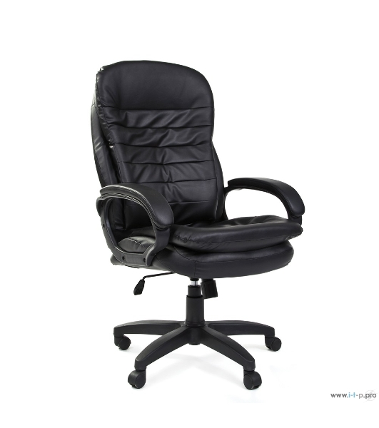 Кресло Chairman 795 LT черный, экокожа, 120 кг, механизм качания