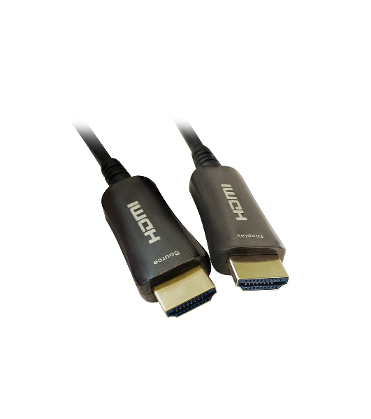 Кабель аудио-видео Digma HDMI 2.0 AOC HDMI (m)/HDMI (m) 20м. позолоченные контакты черный