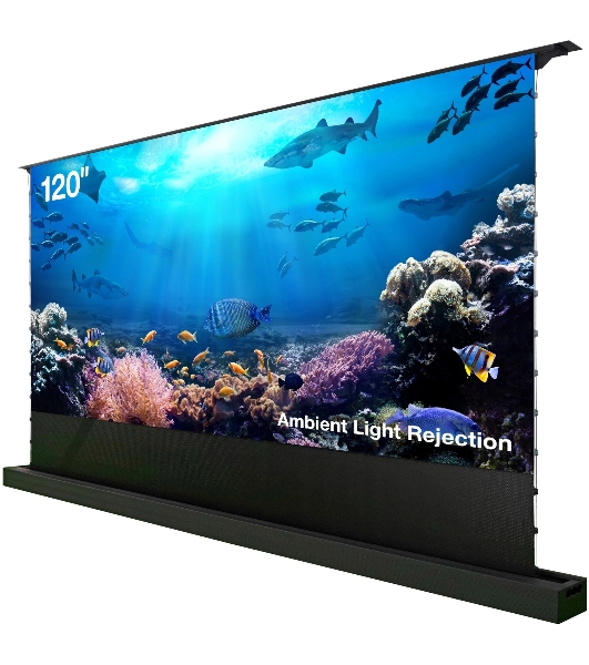 Экран Cactus 148x263см FloorRising CS-PSFRALR-263X148 16:9 напольный рулонный черный (моторизованный привод)