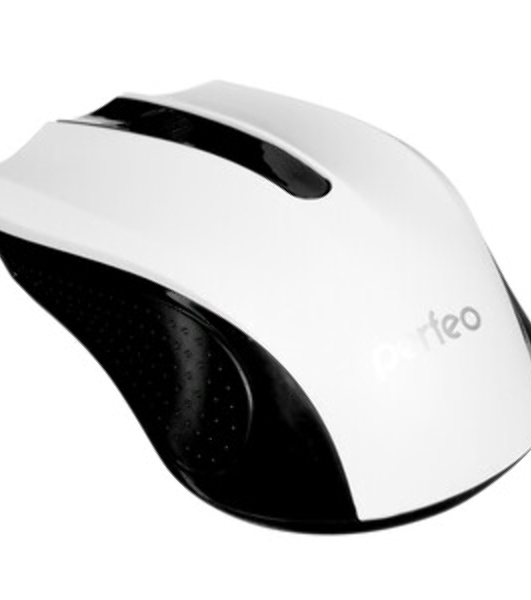 Мышь проводная Perfeo RAINBOW черный/белый, 1000 dpi, USB, кнопки - 3