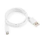 Кабель USB2.0 Pro Cablexpert CC-mUSB2-AMBM-6W, AM/microBM 5P, 1.8м, экран, белый, пакет, фото3
