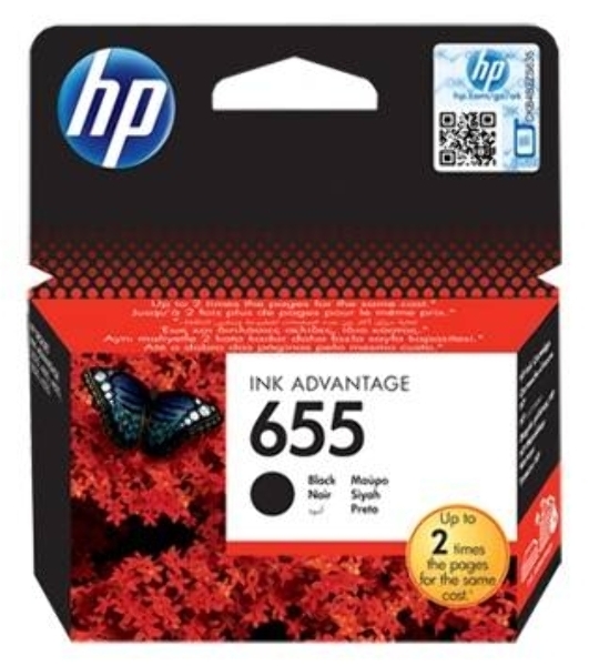 Картридж струйный HP 655 CZ109AE черный для HP DJ IA 3525/4615/4625/5525/6525 (550стр.)