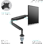 Кронштейн для мониторов ONKRON G100 белый 13'-32' макс.9кг настольный поворот и наклон верт.перемещ., фото9