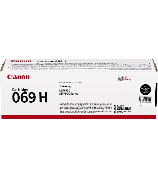 Картридж лазерный Canon 069HBK (5098C002/004) черный (7600 стр.) для Canon MF752Cdw/MF754Cdw, LBP673Cdw