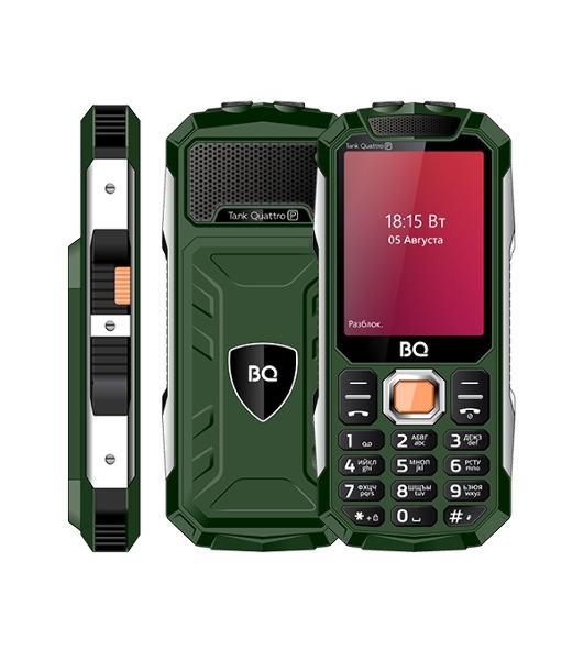 Мобильный телефон BQ 2817 Tank Quattro Power зеленый