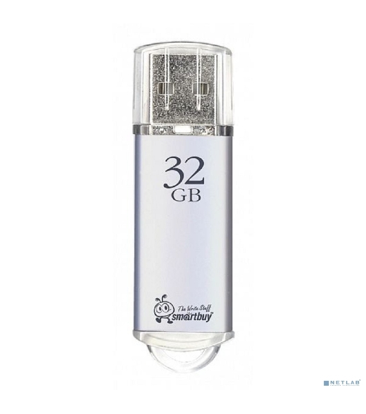 Флешка USB Smartbuy V-Cut silver (SB32GBVC-S), 16Gb, USB 2.0, R/W 25/15, серебристый