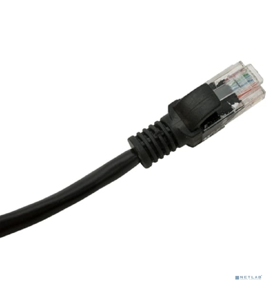 Патч-корд UTP Cablexpert PP12-1.5M/BK кат.5e, 1.5м, литой, многожильный черный