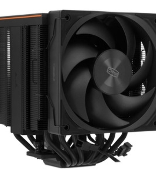 Кулер для процессора PCCooler RZ620Pro TC BK (265W, 4-pin PWM, 160mm, Al/Cu, 6x6mm, 2x120mm, 80CFM, 36.2dBA, 2400RPM, S: 1851/1700/1200/115X, AM5/AM4, black)
