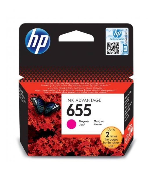 Картридж струйный HP 655 CZ111AE пурпурный для HP DJ IA 3525/4615/4625/5525/6525 (600 стр.)