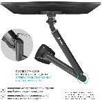 Кронштейн для мониторов ONKRON G100 белый 13'-32' макс.9кг настольный поворот и наклон верт.перемещ., фото7