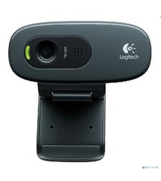 Веб-камера Logitech C270 HD 1280x720, 30 кадр/с, USB Type-A, микрофон (шумоподавление), автоосвещение, универсальное крепление