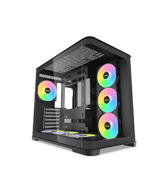 Корпус SAMA V60, Midi-Tower, чёрный, 7 x 120 мм