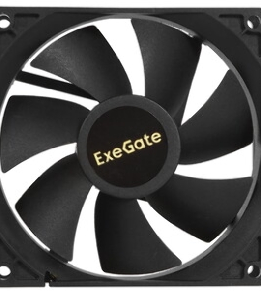Вентилятор для корпуса ExeGate EX09225B4P-PWM черный, 92 мм, 2200 об/мин, 28 дБ, 4 pin